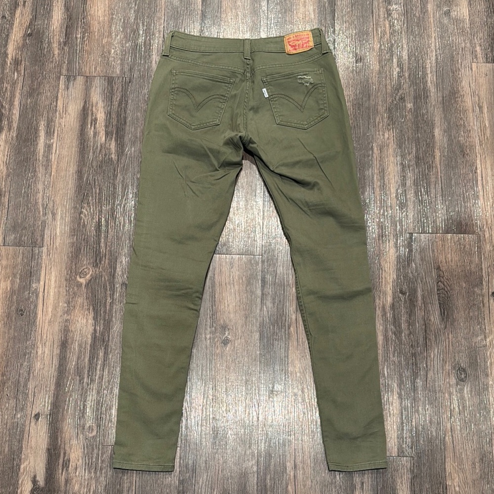Levi's Green Slim Stretch Jeans Casual Style